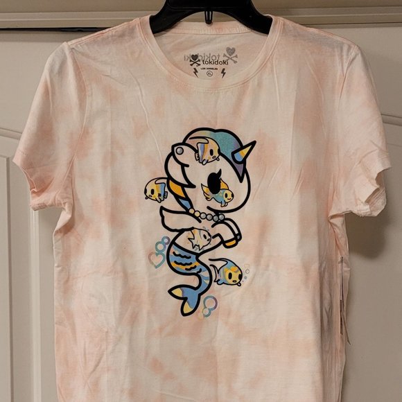 NEW WITH TAGS TOKIDOKI WOMEN'S T SHIRT MERMICORN UNICORN MERMAID XL - Picture 1 of 5
